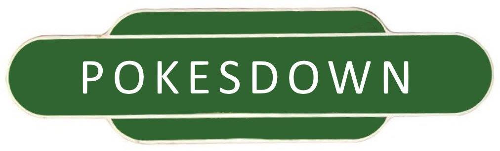 1930s style Pokesdown Railway Station sign